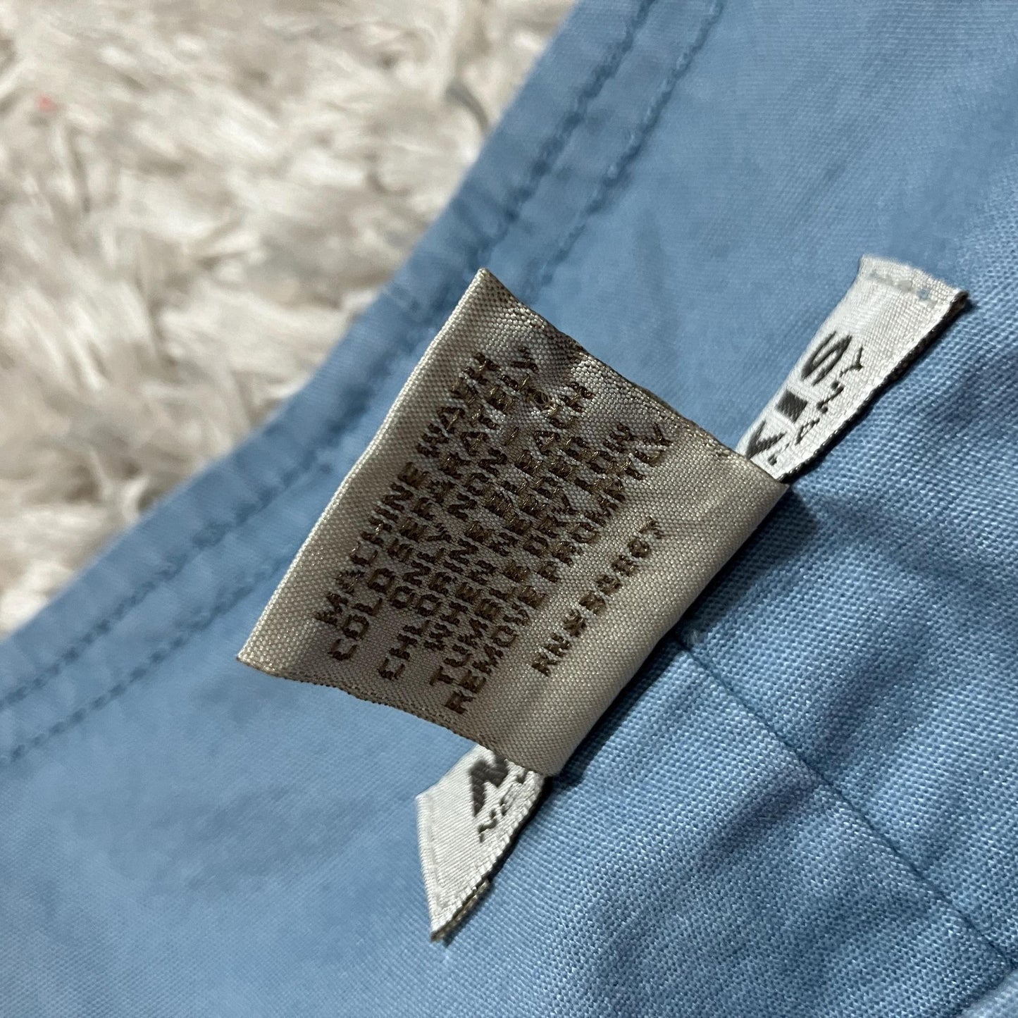 vintage 90s y2k maxi dress | M |   light blue khaki cotton overall  NY Khakis cargo