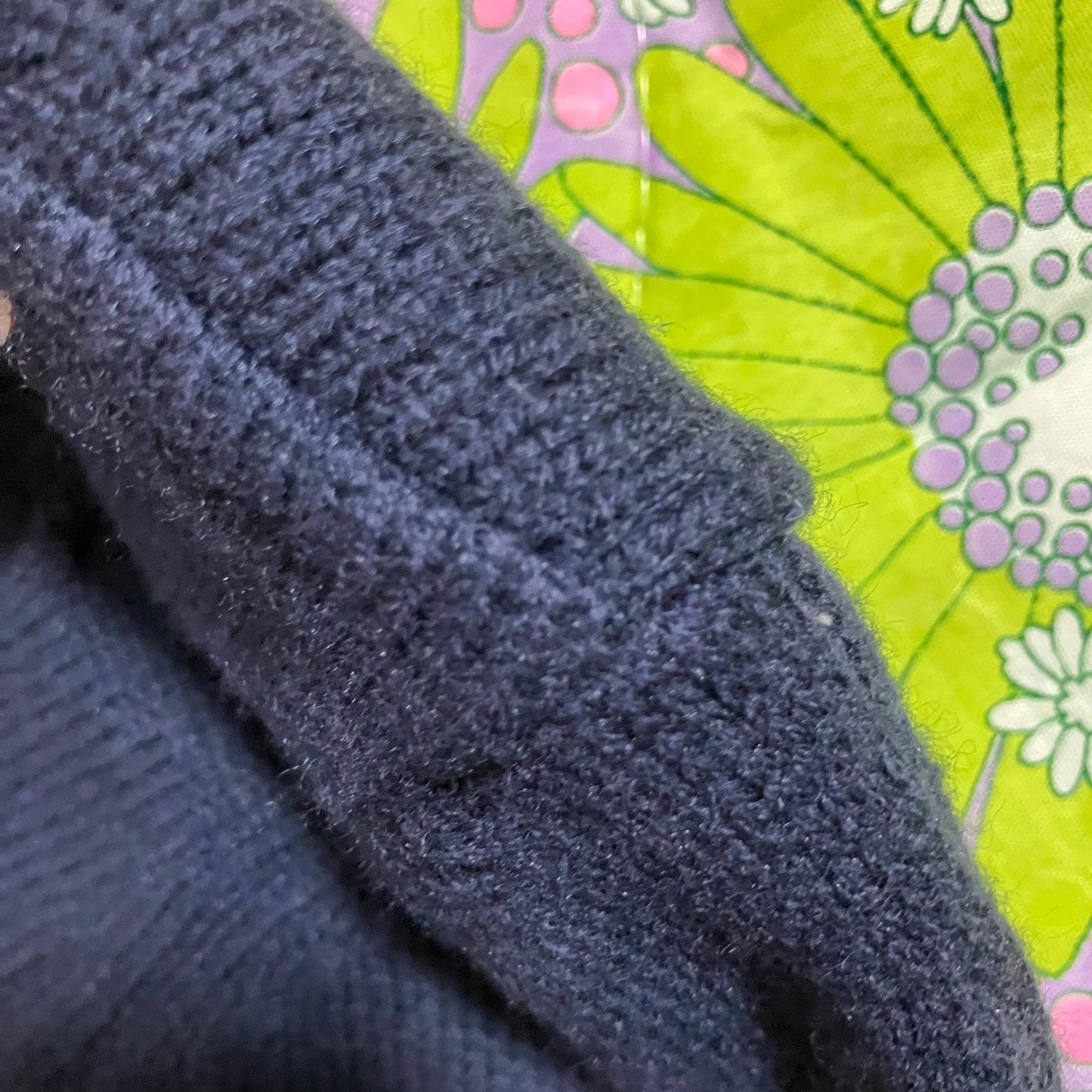 vintage 80s dress  wool | S-M | navy blue cable knit minimal academic Liz Claiborne