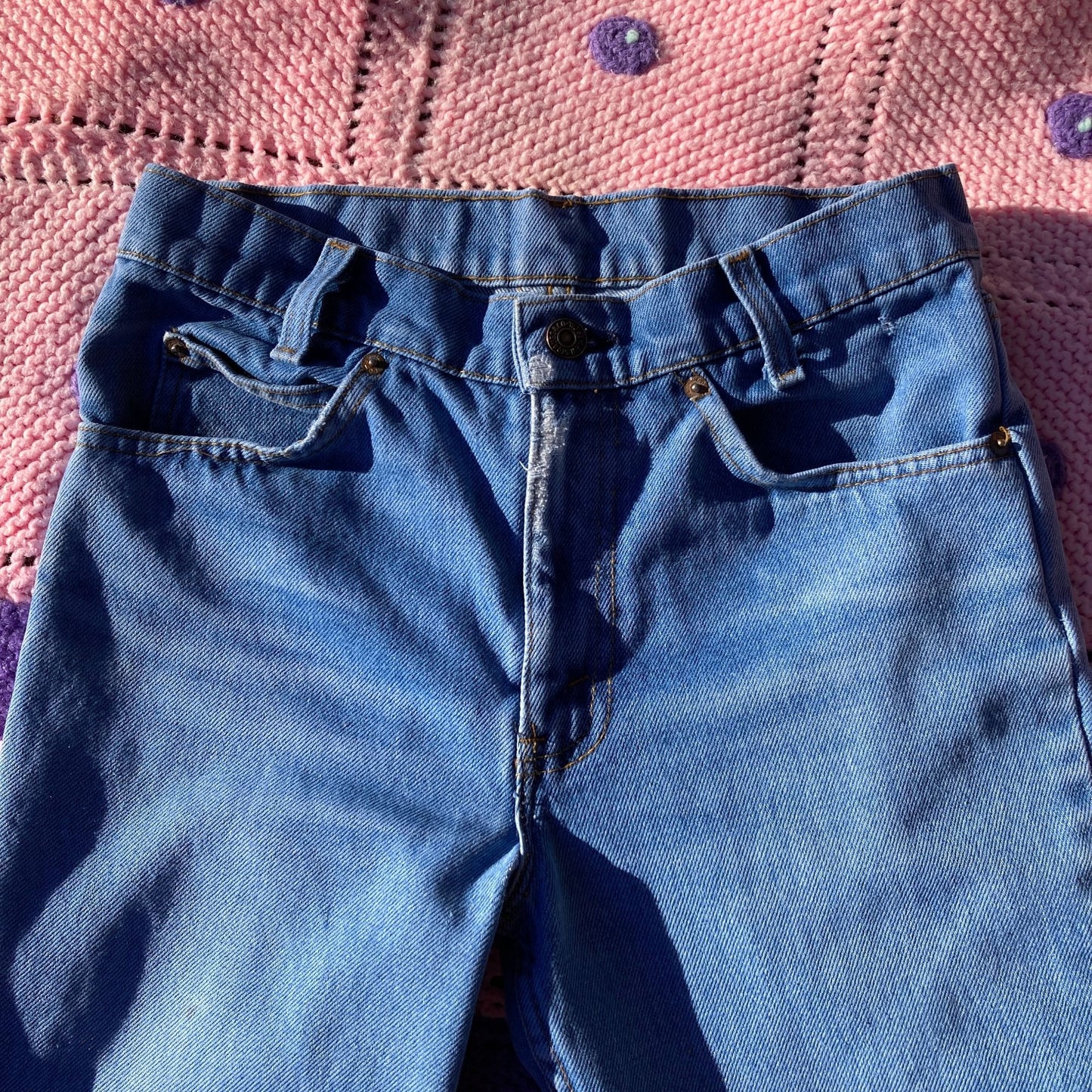 Vintage 70s Levis | 28 - 29 |  straight leg medium wash jeans mid rise denim