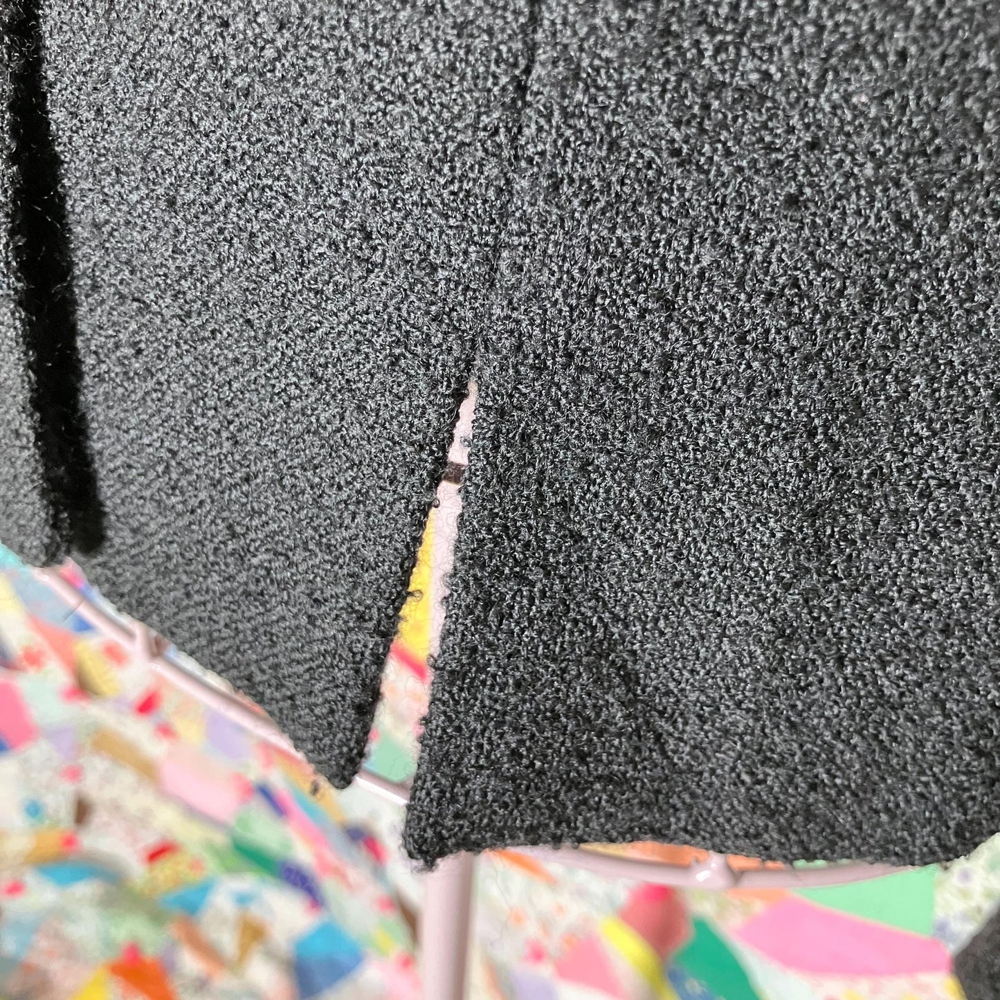 Vintage 90s blazer black  |S-M| 90s  Ann Taylor wool blend textured short USA made