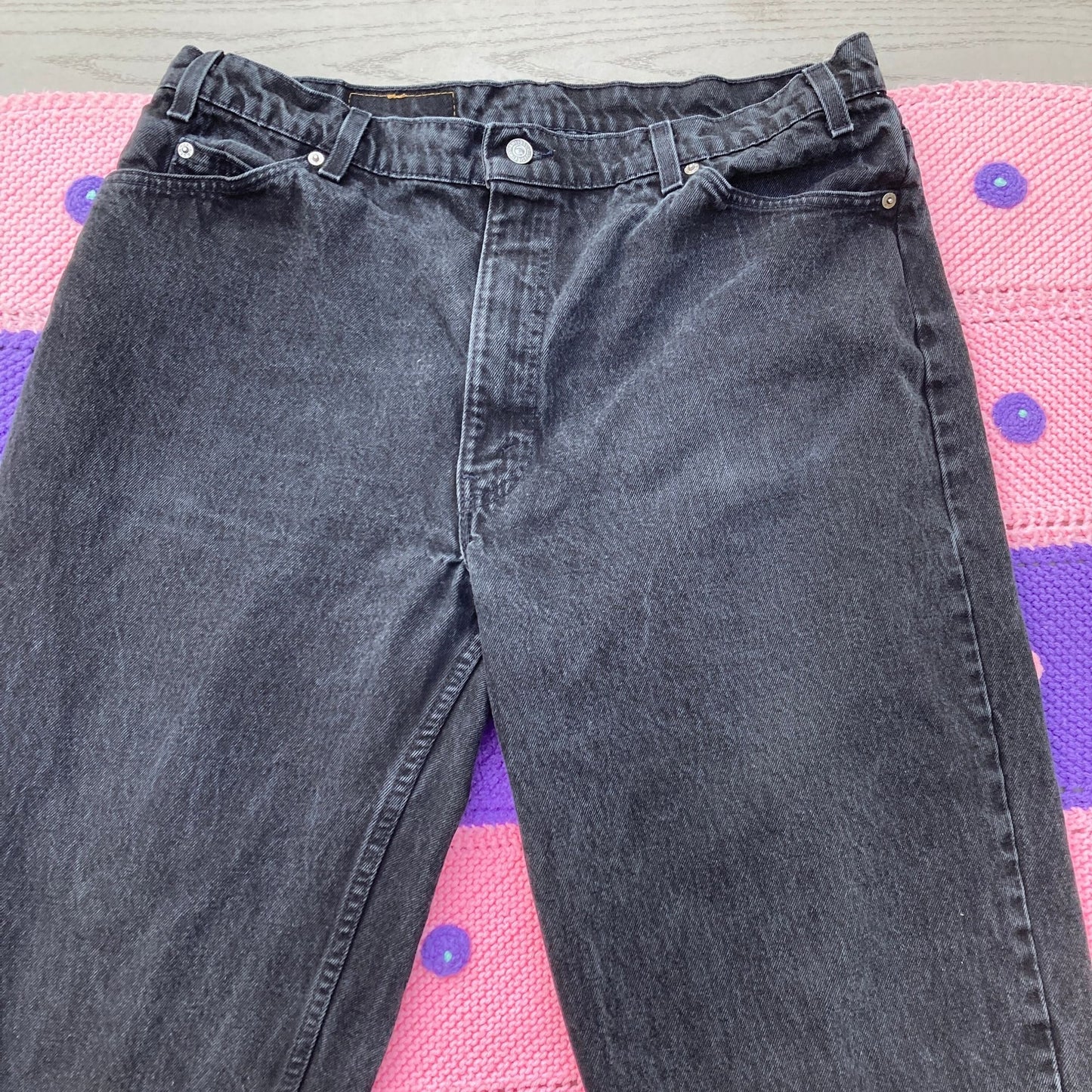 Levis 560 40 x 32 vintage jeans 90s cotton 38”-40” waist orange tab black 1990