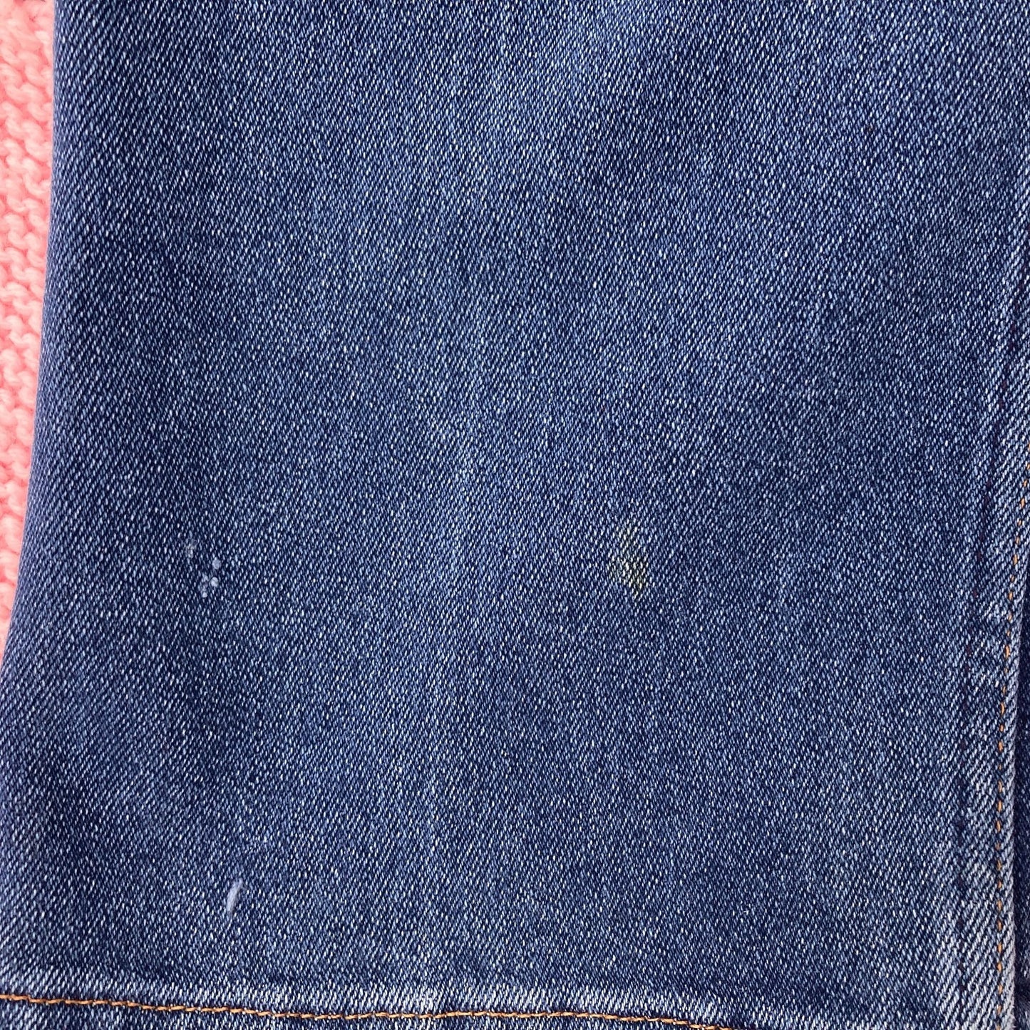Vintage Levi’s  36”-37” actual waist jeans distressed tagged 38 x 30 denim jeans medium - dark wash maroon tab thrashed