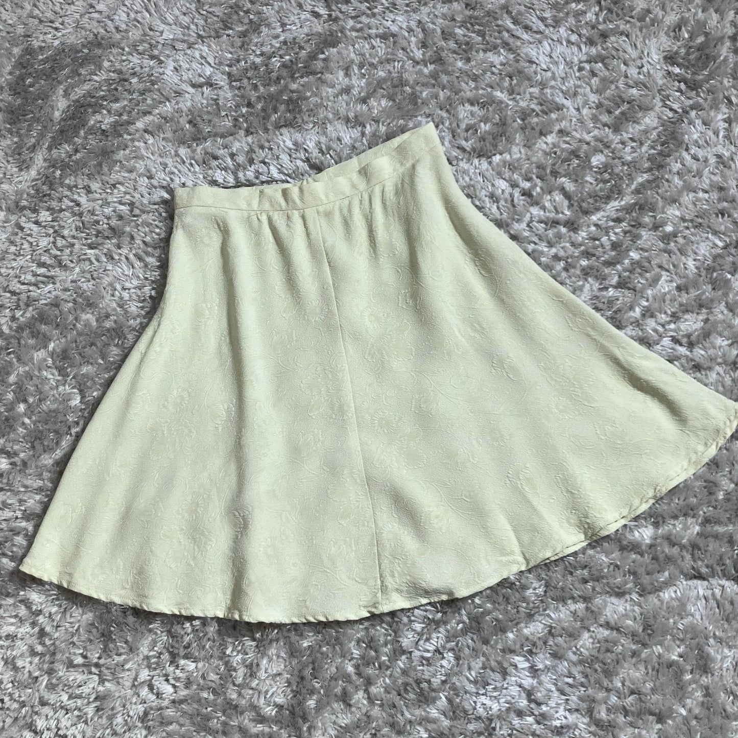 vintage 90s y2k skirt cream  S-M minimal  skater gruppo americano