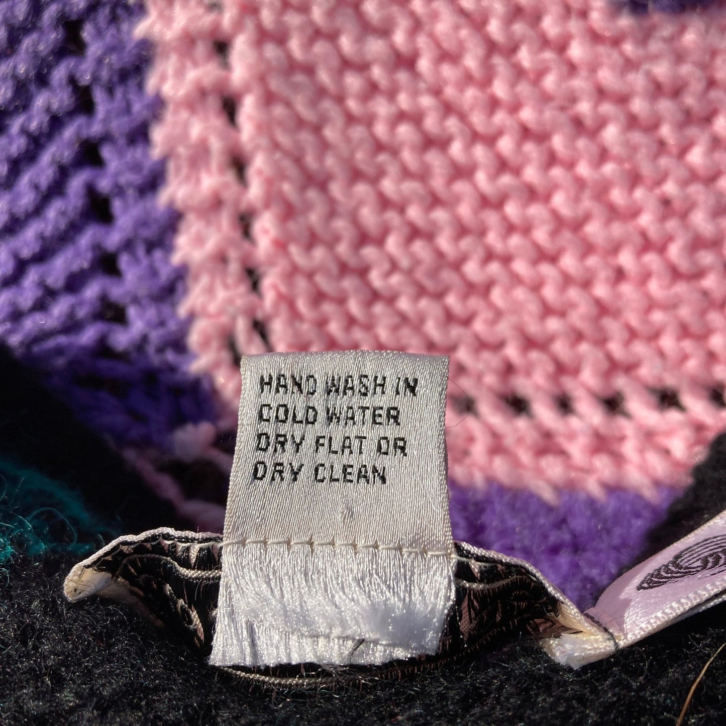 Vintage 90s sweater checkerboard check  1990s teal black buffalo plaid  wool gap