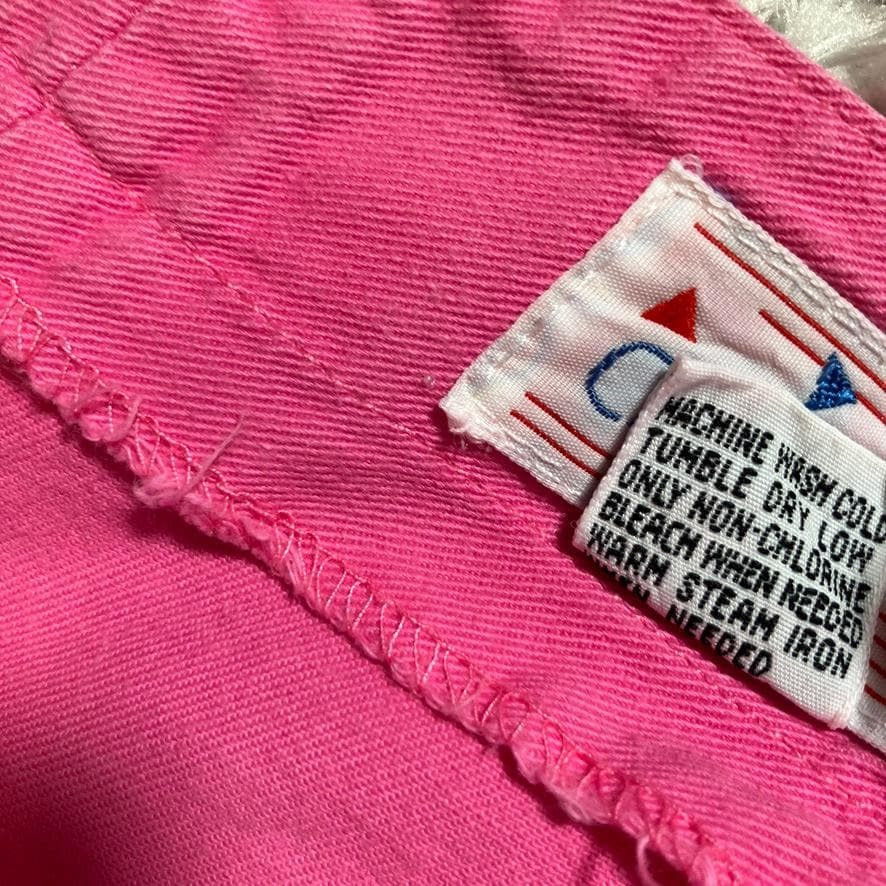 Vintage 90s capri pants pink pleated trouser cropped | XS | Celebration