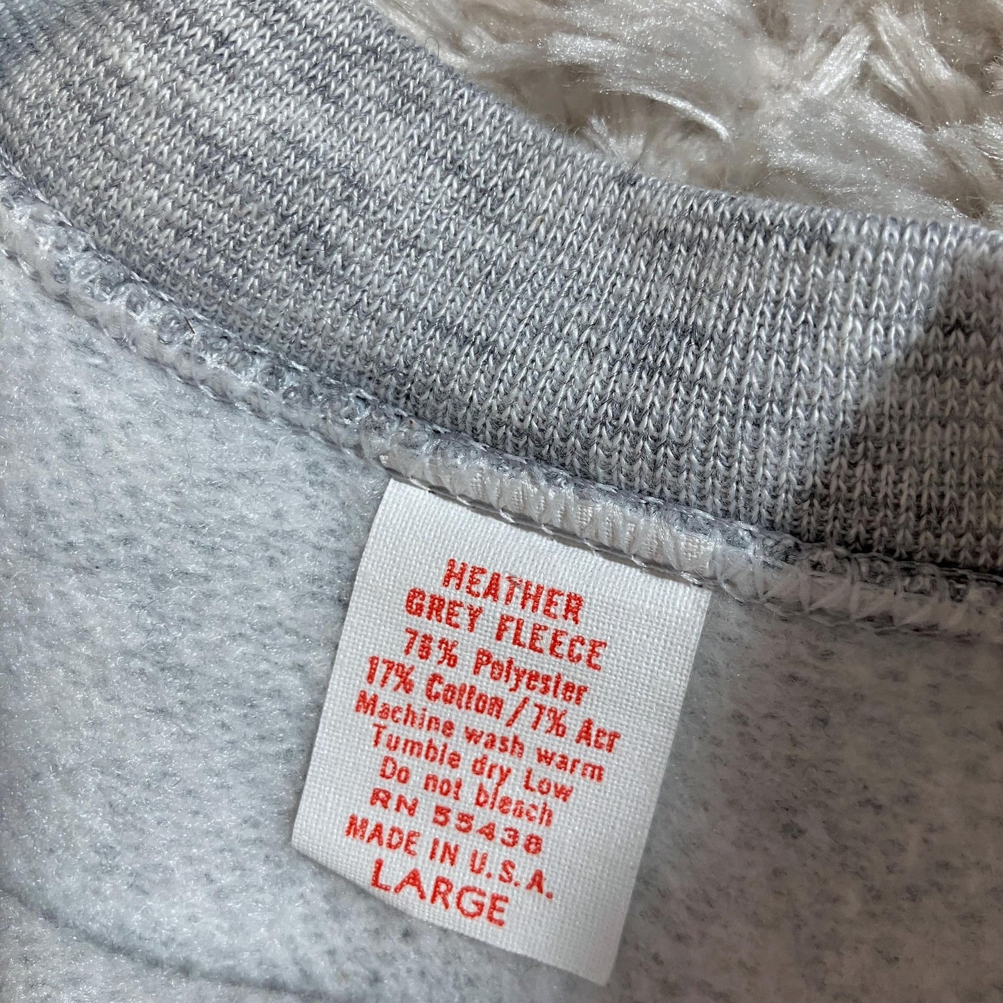 Vintage 80s sweatshirt heather grey Teleflora promotional  | M | purple pink flowers raglan